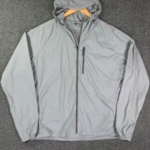 Stio Jacket Men 2XL Second Light Windshell Gray Windbreaker Raincoat Full Zip